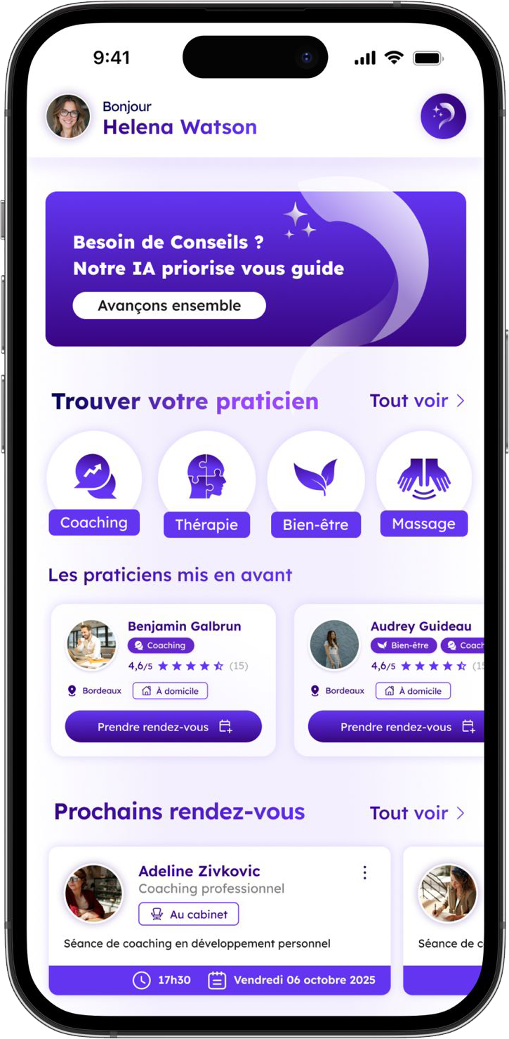Application Priorise sur smartphone